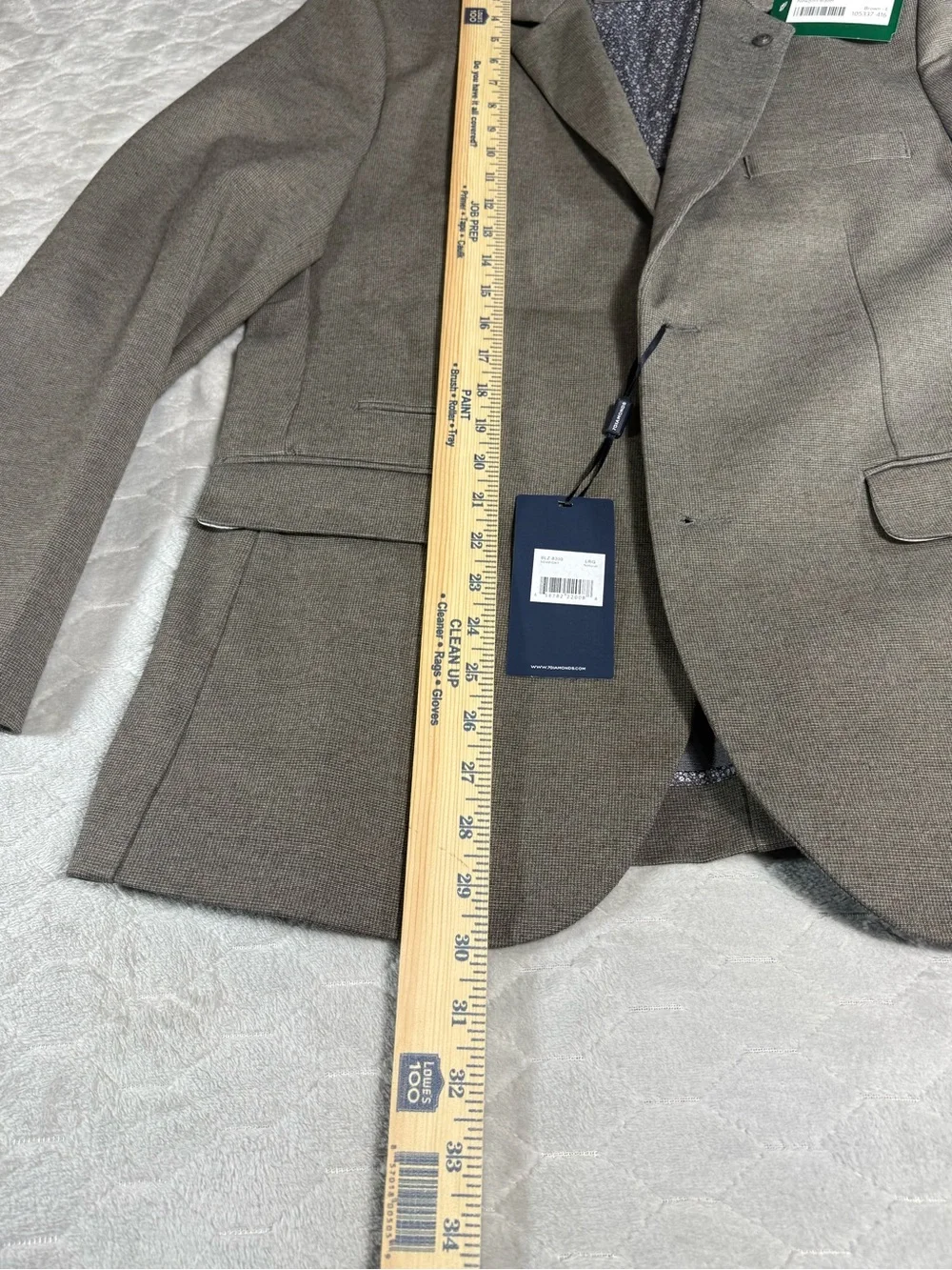 7 Diamonds Newport Blazer Brown Large NWT Modern Sport Coat